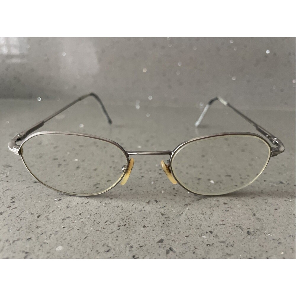 Vintage POLO RALPH LAUREN 296 WM6 EYEGLASSES Frames ONLY 50-19-140 Italy silver